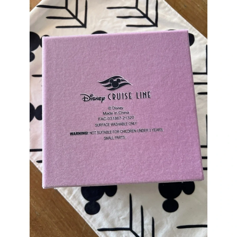 Disney Cruise Line Pink Velveteen Bippity Boppity Boutique Jewelry Box DCL NEW